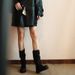 Women’s Shoes Mid Calf Boots With Round Head And Large Tube CircumferenceThick Heels Pleated Pile Boots_vogvips.com
