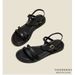 Low-heeled Fairy-style Open-toe For Women, Fashionable Thin-strap Roman Sandals, New Summer 2025 Fashion Sandals_vogvips.com
