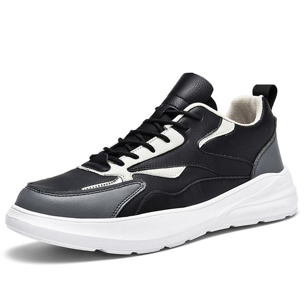 Autumn Winter Men's New Trendy Sports And Leisure Dad With Velvet Cotton For Height Increase, Genuine Leather Younger_vogvips.com