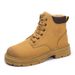 European Warm Series Dahuang Chinese Autumn Winter Fleece Lined Cotton Shoes Martin Men's High-top Work Boots Trendy_vogvips.com