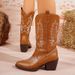Women Boots Knee High Boots Heel Boots Women Ankle Boots Autumn Winter Short Boots Plus Size Long For Women New High Heel Pointed Toe Western Cowboy_vogvips.com