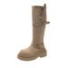 Platform Chunky Heel Long Women 2025 New Autumn Winter Over-the-Knee Suede Slimming High Knight Boots_vogvips.com