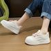 Women's Shoes Thick Sole Casual Shoes Student Sports Running Shoes Ins Daily Trendy Sneaker Vacation Walking Shoe_vogvips.com