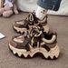 2025 Spring And Autumn New Fashionable Street Sponge Cake Mid Heel Thick Bottom Women Fashion Versatile Shoes_vogvips.com