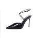 Stiletto Pointed Toe Outdoor Versatile Casual Comfortable 2024 Summer Fashion Niche Design Solid Color High Heel Sandals_vogvips.com