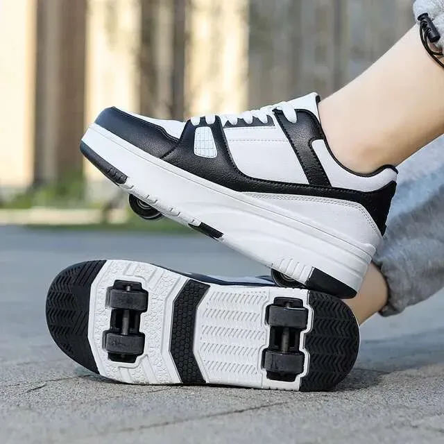 Roller Skate Shoes Kids Autumn Children Fashion Casual Sports Toy Gift Games Boys 4 Wheels Sneakers Girls Boots_vogvips.com