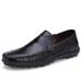 New bean shoes Men's shoes spring and summer shoes leather shoes hollowed out large size_vogvips.com