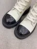 Platform Biker Ankle Boots Elongate The Legs Upper Cowhide Winter Shoes_vogvips.com