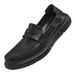 Men's Lefu New One Step Casual Business Top Layer Cowhide Bean Soft Leather Shoes_vogvips.com
