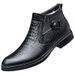 Men's Embossed Crocodile Chelsea Boots Pointed Middle Top Short Boots Wind Martin Boots Men's_vogvips.com