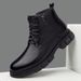 Fleece Thermal Men's Boots Martin Boots Men's Shoes Boots Men's Boots Medium Top Short Boots Casual Tooling Shoes_vogvips.com