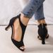 European American Minimalist Fashion Women's Summer Flat Sandals Back Zipper Closed Heel Open Toe Plus Size Side Cut Out Roman Sandals_vogvips.com