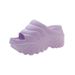 2024 New Fashion Thick-Soled High Heel Slippers 10cm Women's Height-Increasing Outdoor Wear In Stock INS European And_vogvips.com