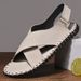Leisure Walk Men's Sandals Summer Outdoor Beach Shoes Vacation Pool Sandalias Slides Quick Dry Male Hollow Out Flats Man_vogvips.com