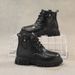 Martin New Children's Trendy Brand Stylish Work Boys' Black Leather Boots Spring Autumn_vogvips.com