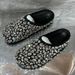Ins Style Soft Sole For Women, New Fashionable Casual Versatile Rhinestone Elegant Comfortable Flat Slippers_vogvips.com