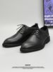 Euro Step Leather Shoes Autumn Breathable Business Formal Casual 2025 Single Layer Without Lining Pointed Surface Soft Sole_vogvips.com