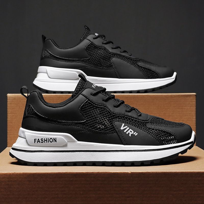 2025 New Mesh Summer Breathable Versatile Men's Casual Youth Sports Thin Hollow Forrest Gump Shoes_vogvips.com