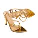 Gold Heels Shoes Stiletto Fashion Party Evening Gathering Pointed Buckle Split Toe Women's High Heel Sandals_vogvips.com