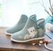 Single Adult Short Single Boot Fabric Shoes, Flat Bottomed Boots, Embroidered Shoes For Girls_vogvips.com