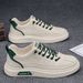 Fashionable Solid Color Low-Top Shoes, Comfortable, Non-Slip, Durable Casual Sneakers, Suitable For Men's Outdoor_vogvips.com