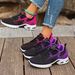 Women's Breathable Running Shoes - Lightweight Cushioned Sneakers For Gym/Walking (Black-Pink/Black-Purple) - EU 36-41_vogvips.com