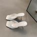 Patent Leather Large Size Cool Slippers New Summer Versatile Thin Heel Square Toe Sexy Outer One-word Slippers_vogvips.com