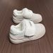 Velcro Hairy Bread Cotton New Warm White Shoes, Big Head Lazy Shoes For Outdoor Wear, Autumn And Winter_vogvips.com
