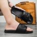 2058 Summer New Slippers Indoor And Outdoor Home Bathroom Anti Slip Men's Large One Line Drag Casual Soft Bottom_vogvips.com