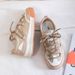 Dehun Women's Autumn And Winter New Thick Soled Big Head Small Dirty Orange Versatile Casual Sports Board Shoes_vogvips.com