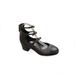 2025 Summer Style Little Fragrant Mary Jane Thick High Top Hollow Three Belt Middle Heel Color Blocked Single Leather_vogvips.com