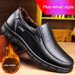 Euro Step Old Man Head Layer Cowhide Business Casual Men's Genuine Sole Soft Leather Middle-aged And Elderly Dad Shoes_vogvips.com