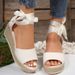 Women's Shoes Fish Mouth Wedge Heel Strap Open Toe Roman Beach Shoes Women Summer New Thick Bottom Platform Cake Large Size Sandals_vogvips.com