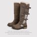 Super Warm, Integrated Leather And Fur~Detachable Buckle Strap, Women's Riding Snow Boots, 2025 Winter New Model,_vogvips.com