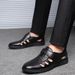2025 New Summer Men's Casual Genuine Leather Sandals Top Layer Cowhide Beach Thick Sole Breathable Slippers Shoes Trendy_vogvips.com