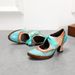 Dream Butterfly New European And American Fashion Flower Blue Ethnic Style Ribbon Lace-up Women's Single Shoes_vogvips.com