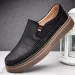 Spring Outdoor Oxford Shoes Comfortable Massage Soles Casual Shoes Men's Loafers High Quality Flat Sole Genuine Leather Shoes_vogvips.com