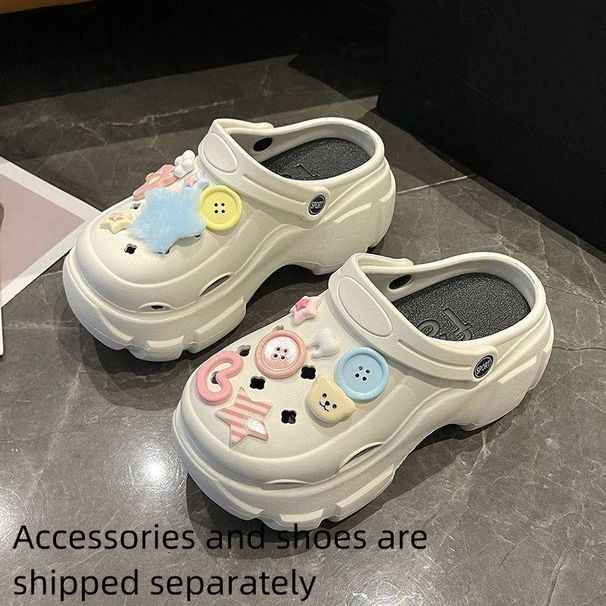 The New Type Of Clogs Are A Fashionable And Trendy Breathable Flip-flops For Women To Wear In Summer. They Are Thick-soled, Cute And Anti-slip_vogvips.com