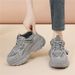 6cm Thick-soled Dad Shoes For Petite Individuals, Height-increasing, Fashionable New Style, Breathable Mesh, Casual, Sporty, Comfortable, Versatile Women's Shoes_vogvips.com