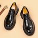 Fashionable Men's New British Black Business Formal Wear Derby Shoes Lace-up Leather British Brown Banquet Dress Wedding Leather Shoes_vogvips.com