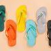 Summer Casual Outdoor Brazilian Hava's Solid Color Rubber Non-Slip Men's Home Beach Flip-Flops_vogvips.com