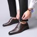 Euro Step Large Size Summer Autumn New British Brogue Carved Business Leather Shoes Men's Korean Version Hairstylist Trendy Casual_vogvips.com