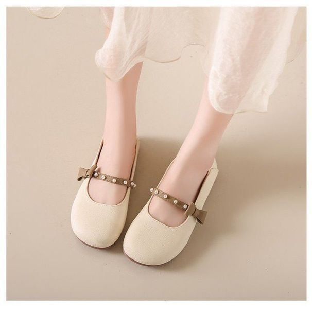 French-style Shallow Flat Shoes Women, 2026 New Summer Model, Suitable For Pairing With Skirts, Maternity Shoes, Soft_vogvips.com