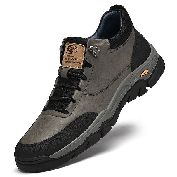 Men's Shoes Leather Surface Breathable Sports Shoes Men's Casual Running Large Size Board Shoes Outdoor Shoes Men_vogvips.com