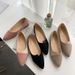 Cross-Border Shallow French New Pointed Toe Versatile Flat Shoes Soft Leather Fashion Korean Style Loafers For Spring,_vogvips.com