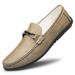Men's Casual Leather Shoes Soft-soled Lazy Loafers Men's Shoes Doudou Shoes_vogvips.com