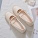 Round-Toe Mary Jane 2024 Summer New Slip-On Chunky Heel High Heels Women's Solid Color Versatile Fashion Shoes_vogvips.com