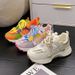 Women's Chunky Sneakers Athletic Shoes Mesh Breathable Soft Sole Fashionable And Versatile Winter New Style 2024_vogvips.com