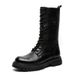 Retro Tooling Boots Long Tube Thick Sole Heightening Martin Boots Thermal Locomotive Knight Boots Men's Boots_vogvips.com