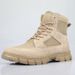 European Warm Series Side Zipper Tactical Anti-Collision Desert Thin Breathable Mid-Top Work Shoes Martin Boots Combat Training Men Summer_vogvips.com
